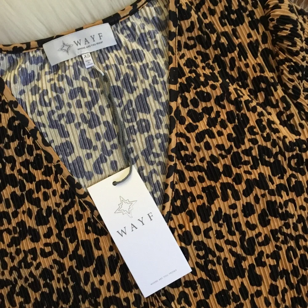 WAYF Surplice Neck Puff Sleeve Bodysuit Size XS - Picture 6 of 6